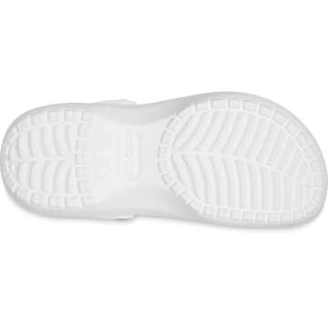 Crocs Women's Classic Platform Clog, White, 6