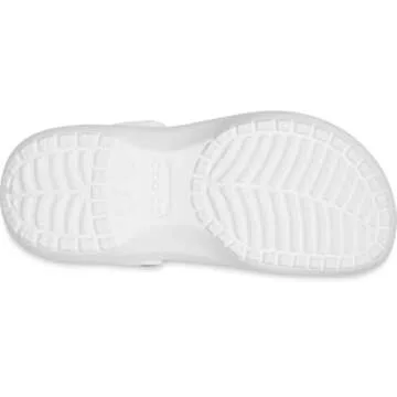 Crocs Women's Classic Platform Clog, White, 6