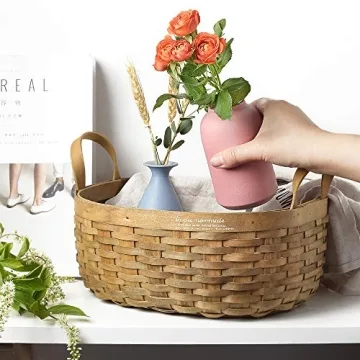 Colorful Ceramic Flower Vase Set of 3 for Home Decor