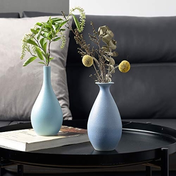 Colorful Ceramic Flower Vase Set of 3 for Home Decor