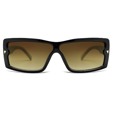 VANLINKER Trendy Rectangle Sunglasses for Women Men Fashion Y2K Cool Wrap Around Sun Glasses UV400 P...