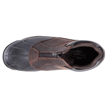 Propet Men's Blizzard Ankle Zip Winter Boots, Durable & Waterproof