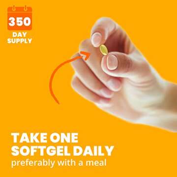 Sundown Vitamin D3 2000 IU Softgels, Supports Bone, Teeth, and Immune Health, 350 Count