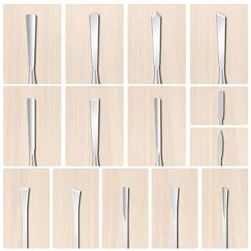 16PCS Wood Chisel Sets Woodworking, Professional Wood Carving Tools with Wood Knives, Carving Tools, Sharpening Stone, Mallet, Storage Bag for Beginner