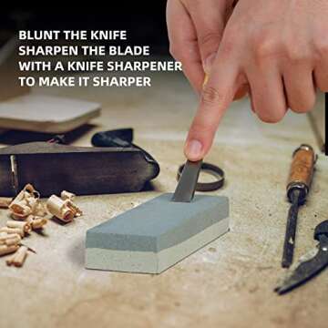 16PCS Wood Chisel Sets Woodworking, Professional Wood Carving Tools with Wood Knives, Carving Tools, Sharpening Stone, Mallet, Storage Bag for Beginner