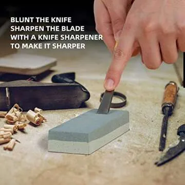 16PCS Wood Chisel Sets Woodworking, Professional Wood Carving Tools with Wood Knives, Carving Tools, Sharpening Stone, Mallet, Storage Bag for Beginner