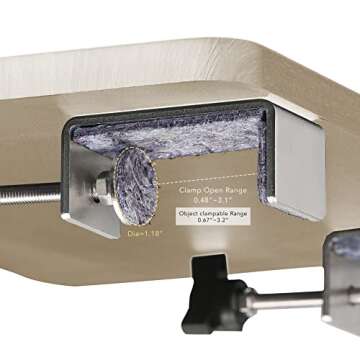 SunnyPoint Bedside Shelf, Office Divider Shelf; Clamp on Shelf for Bunk Bed, Lofts & Bed Frame. (L -17" X 11.6" X 2.3", Natural Wood)