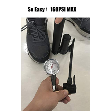 VIMILOLO Portable Bike Pump for Presta and Schrader Valves