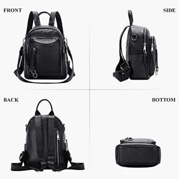 ALTOSY Leather Backpack Purse for Stylish Women