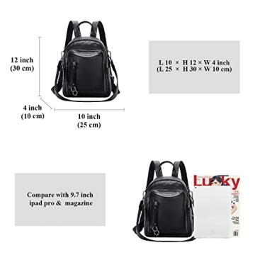 ALTOSY Leather Backpack Purse for Stylish Women