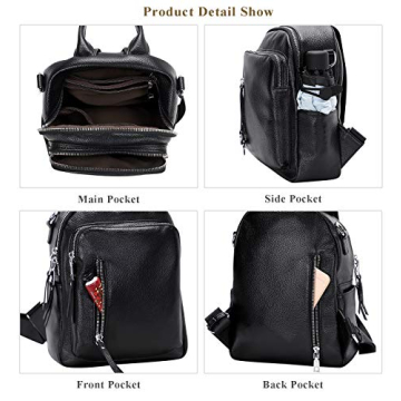 ALTOSY Leather Backpack Purse for Stylish Women