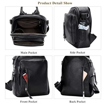 ALTOSY Leather Backpack Purse for Stylish Women