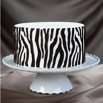 CrafTreat Reusable Zebra Print Stencil for Crafts Vintage - Zebra Skin - Size: 6X6 Inches - Zebra Pa...