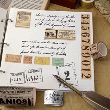 WAPETASHI Vintage Washi Tape Set - 157ft of Decorative Tape