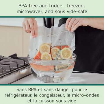FoodSaver 1-Gallon Vacuum Seal Bags - Durable & Reusable