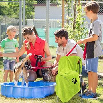 Dogvingpk Extra Large Dog Towels for Drying Dogs Super Absorbent Soft Microfiber Pet Bath Grooming T...