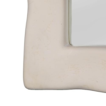 Tov Furniture Kaia Cream Textured Floor Mirror Elegance