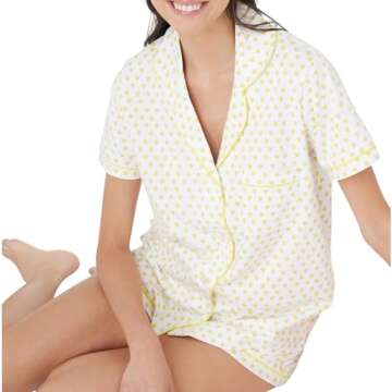 Zelbuck Womens Pajamas Set Trendy 2 Piece Button Down Monkey Bunny Beach Shorts Set Y2k Preppy Loung...