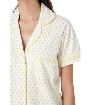 Zelbuck Trendy Button Down Pajamas Set for Women
