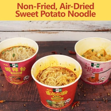 NPG Instant Ramen Noodle Pack with 3 Flavors, Non-Fried