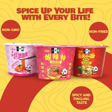 NPG Instant Ramen Noodle Pack with 3 Flavors, Non-Fried