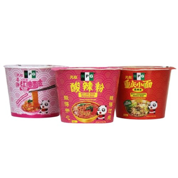 NPG Instant Ramen Noodle Pack with 3 Flavors, Non-Fried