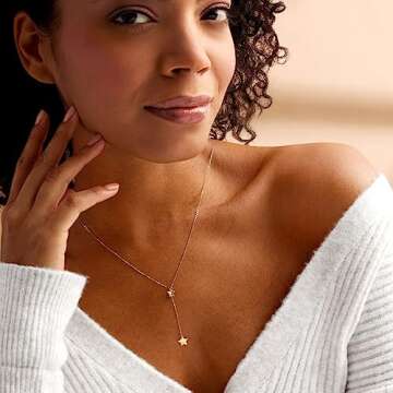 RS Pure by Ross-Simons Italian 14kt Yellow Gold Star Y-Necklace. 18 inches