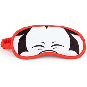 Mickey Mouse Travel Set with Neck Pillow, Blanket, Eye Mask