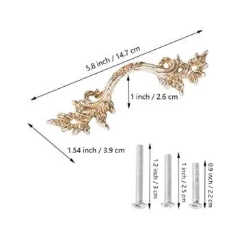 Fvstar 10pcs Antique Dresser Handles,Kitchen Cabinet Pulls,Vintage Drawer Pulls and Knobs,Furniture Cupboard Door Handles for Bathroom,2.5 inch Hole to Hole (Antique Silver)