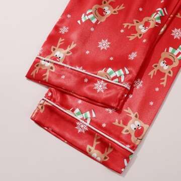 Weixinbuy Pajama Set for Kid Baby Girl Boy Button-up Silk Pajama Sleepwear Nightwear Loungewear Clothes Set Gifts for Kids