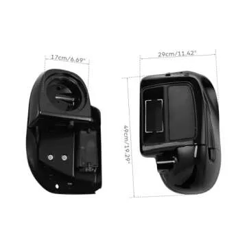 TCMT Lower Vented Fairings with 6.5" Speakers for Harley