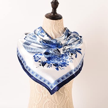EIysee 35 x 35 Women's Fashion Pattern Silk Scarf