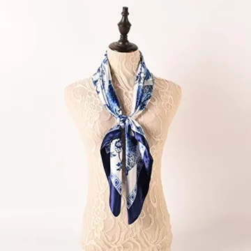 EIysee 35 x 35 Women's Fashion Pattern Silk Scarf