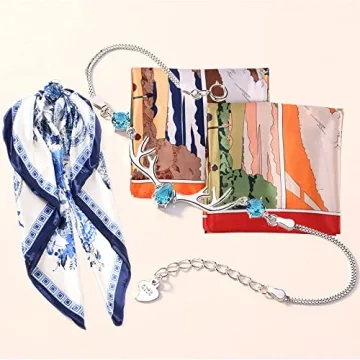 EIysee 35 x 35 Women's Fashion Pattern Silk Scarf