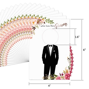 MORDUN Scratch Off Celebrity Cards for Bridal Showers