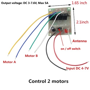 Delinx 4-Channel RC Motor Controller for Kids' Projects