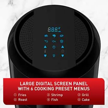 T-FAL Easy Fry Compact Duo Precision 1.6 Liter Air Fryer, Black