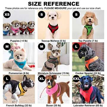 Puppia Soft Dog Harness No Choke Over-The-Head Triple Layered Breathable Mesh Adjustable Chest Belt and Quick-Release Buckle, Pink, XX-Large