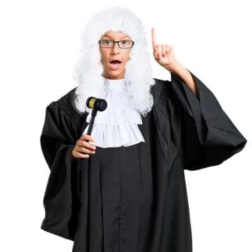 Complete Judge Costume Set for Halloween Parties