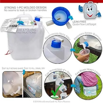 WaterStorageCube Collapsible Water Container for Outdoors
