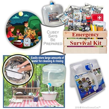 WaterStorageCube Collapsible Water Container for Outdoors