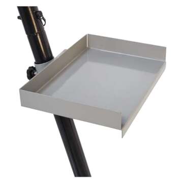 HME Tri-Pod Black Steel Game Hunting Hoist | Economical & Convenient Support Stand | Up to 300 lb. Capacity, 98" Lift Height