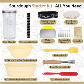 Complete Sourdough Starter Kit for Easy Baking Adventures