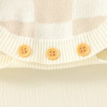 Newborn Baby Girl Summer Checkerboard Plaid Romper Outfit