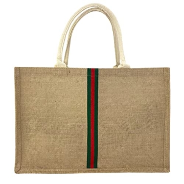 Hibala Woven Large Straw Bag Beach Tote Handmade Weaving Shoulder Bag Tassel Handbag (Green Stripe) …