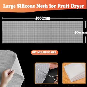 Silicone Non stick Silicone Dehydrator Sheets For Fruit Dryer Mesh Fruit Dryer Mesh Dim Sum Mesh Dum...