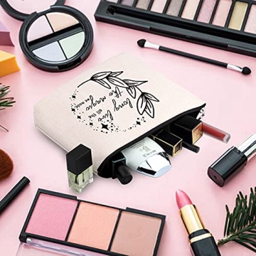 TOBGBE Music Lyrics Makeup Bag for Music Lovers