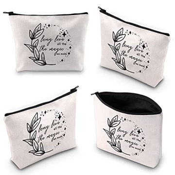 TOBGBE Music Lyrics Makeup Bag for Music Lovers