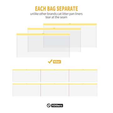 KONE Jumbo Cat Litter Liners - Heavy Duty 20 Count