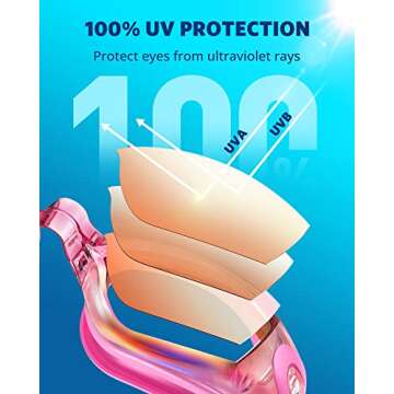 Aegend Swim Goggles - No Leak, Anti-Fog & Comfortable